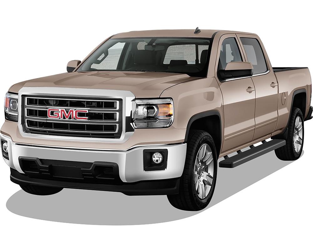 2007-2018 Chevy/GMC Silverado/Sierra 1500 Crew Cab 2007-2019 Chevy/GMC Silverado/Sierra 2500 HD/3500 HD Crew Cab (Incl. Diesel Models With DEF Tanks) Not for 2007 Classic Model Both Sides iStep 6 Inch Stainless Steel