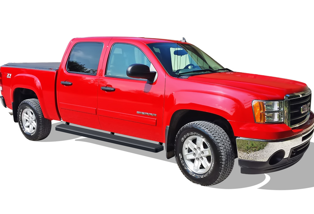 2001-2013 Chevy Silverado/ GMC Sierra 1500/1500HD Crew Cab 2001-2014 Chevy Silverado/ GMC Sierra 2500/2500HD/3500 Crew Cab (Excl. C/K "Classic" & S.S. Models) Both Sides iStep 6 Inch Stainless Steel