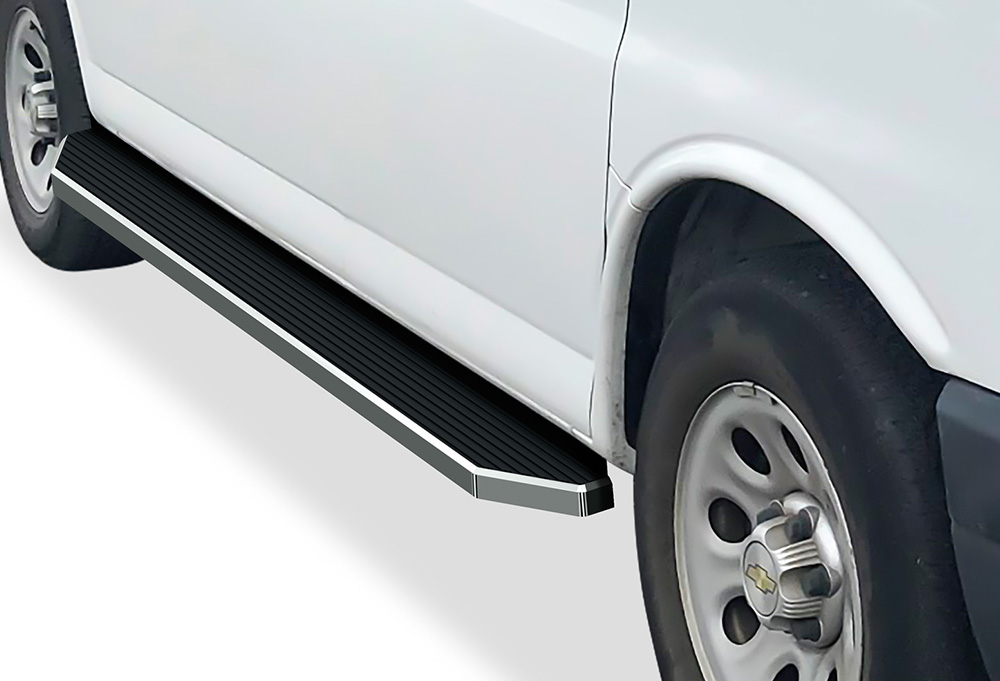 2003-2026 Chevy Express/GMC Savana 1500/2500/3500 Van (Full Size) For 3-Door Models Only Both Sides Running Board-H Series