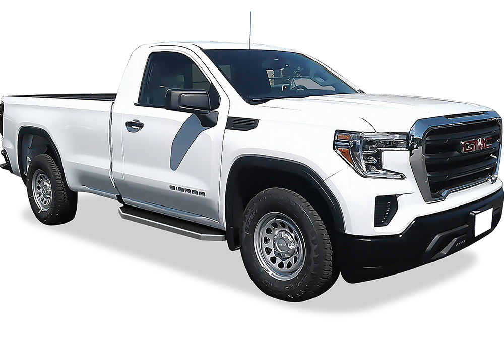 2019-2026 Chevy Silverado 1500 Regular Cab 2019-2026 GMC Sierra 1500 Regular Cab 2020-2026 Chevy Silverado 2500 HD/3500 HD Regular Cab 2020-2026 GMC Sierra 2500 HD/3500 HD Regular Cab Incl. Diesel Models with DEF Tanks Incl. 2022 Silverado 1500 LTD & Sier