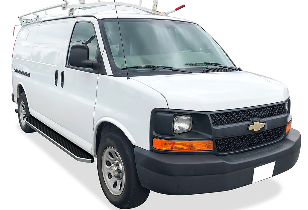 2003-2026 Chevy Express/GMC Savana 1500/2500/3500 Van (Full Size) For 3-Door Models Only Both Sides Running Board-H Series