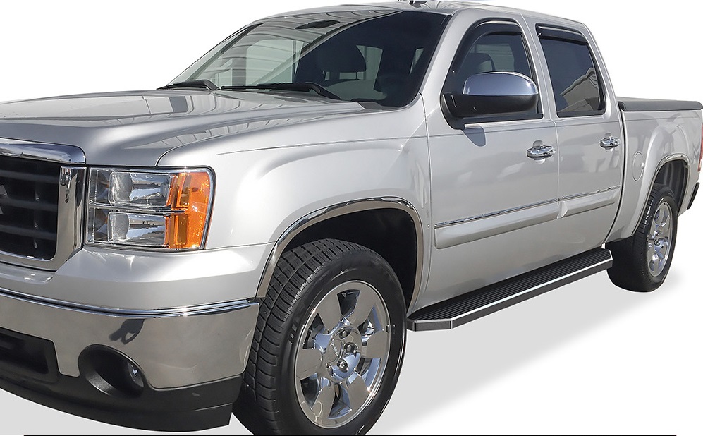 2001-2007 Chevy/GMC Silverado/Sierra "Classic" 1500/1500HD/2500/2500HD/3500 Crew Cab Both Sides Running Board-H Series