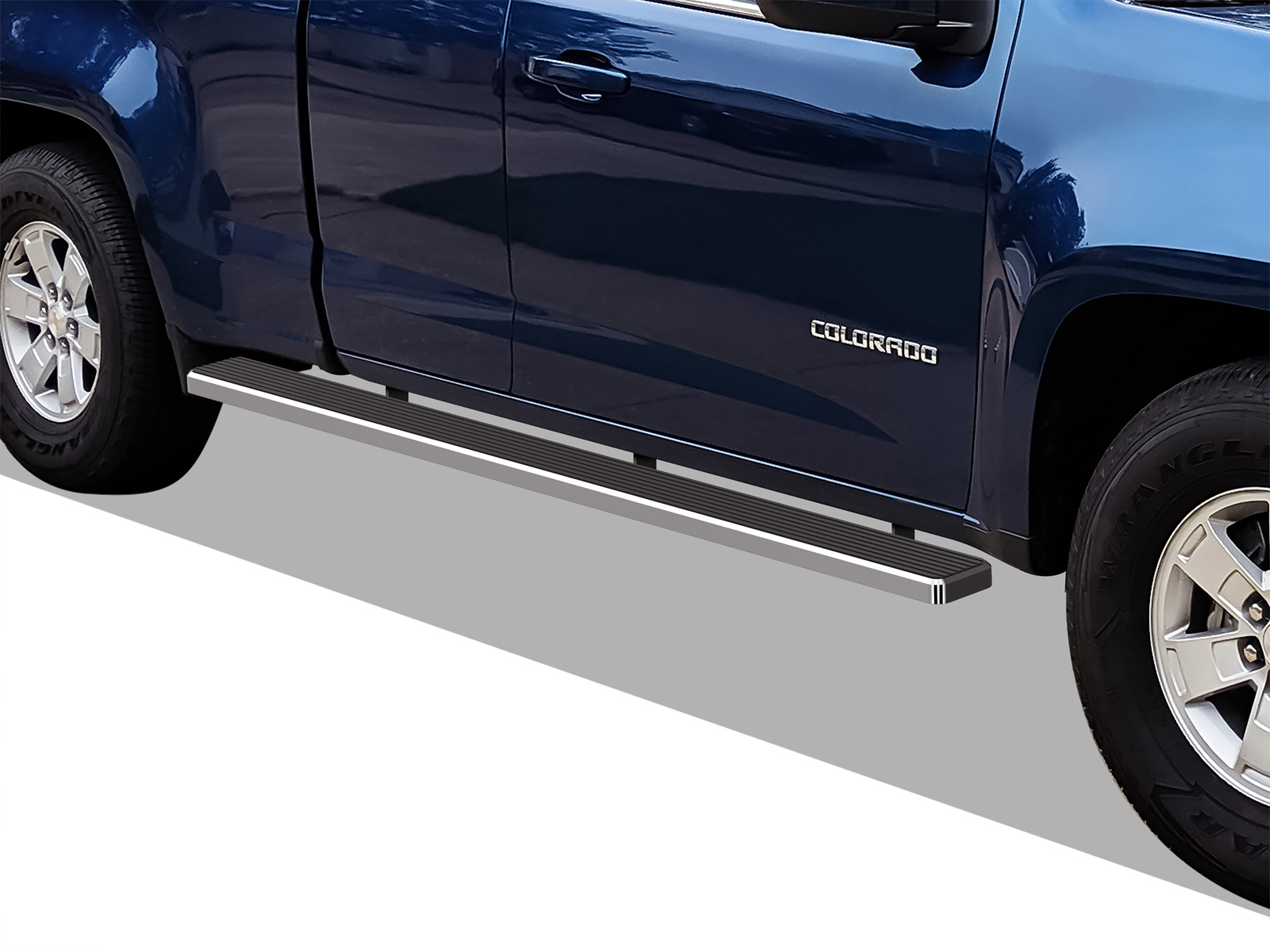 2015-2022 Chevrolet Colorado Extended Cab  2015-2022 GMC Canyon Extended Cab 6 ft Bed Both Sides iStep W2W 6 Inch Stainless Steel