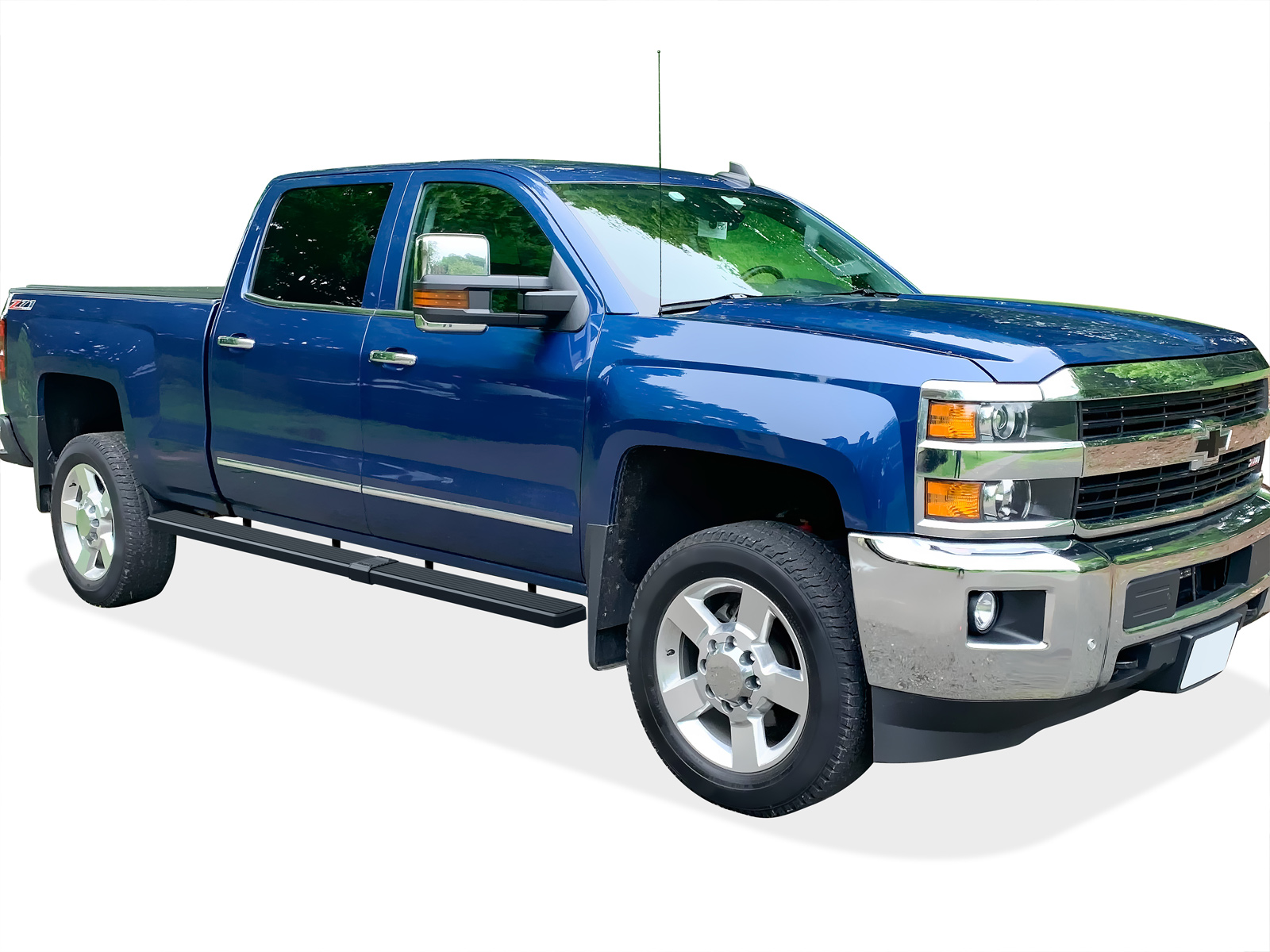 2007-2018 Chevy/GMC Silverado/Sierra 1500 Crew Cab 6.5 ft Bed 2007-2019 Chevy/GMC Silverado/Sierra 2500 HD/3500 HD Crew Cab 6.5 ft Bed (Incl. Diesel Models With DEF Tanks) Not for 2007 Classic Model 6.5 ft Bed Both Sides iStep W2W 6 Inch Stainless Steel