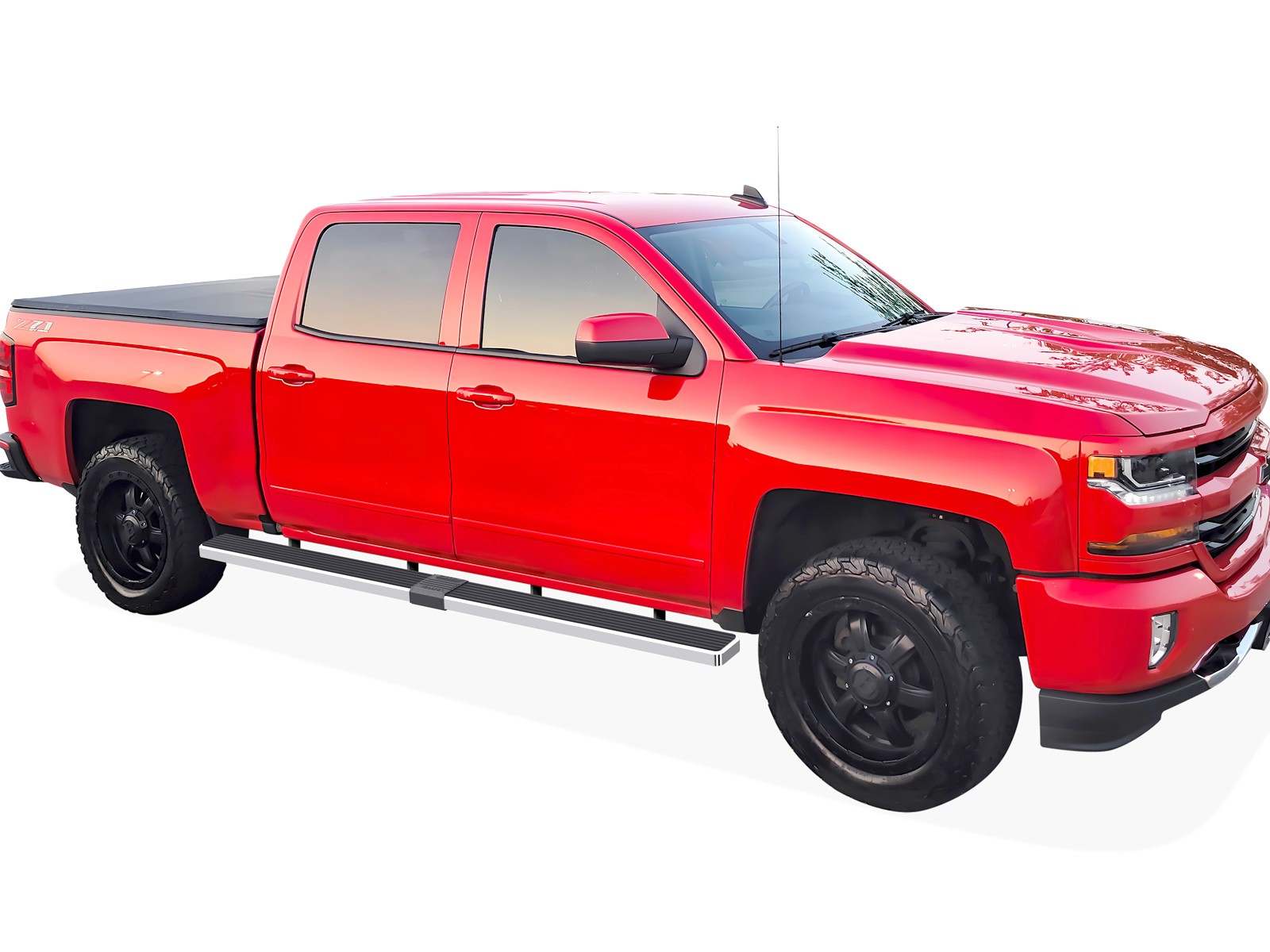 2007-2018 Chevy/GMC Silverado/Sierra 1500 Crew Cab 5.5 ft Bed 2007-2019 Chevy/GMC Silverado/Sierra 2500 HD/3500 HD Crew Cab 5.5 f tBed (Incl. Diesel Models With DEF Tanks) Not for 2007 Classic Model Both Sides iStep W2W 6 Inch Stainless Steel