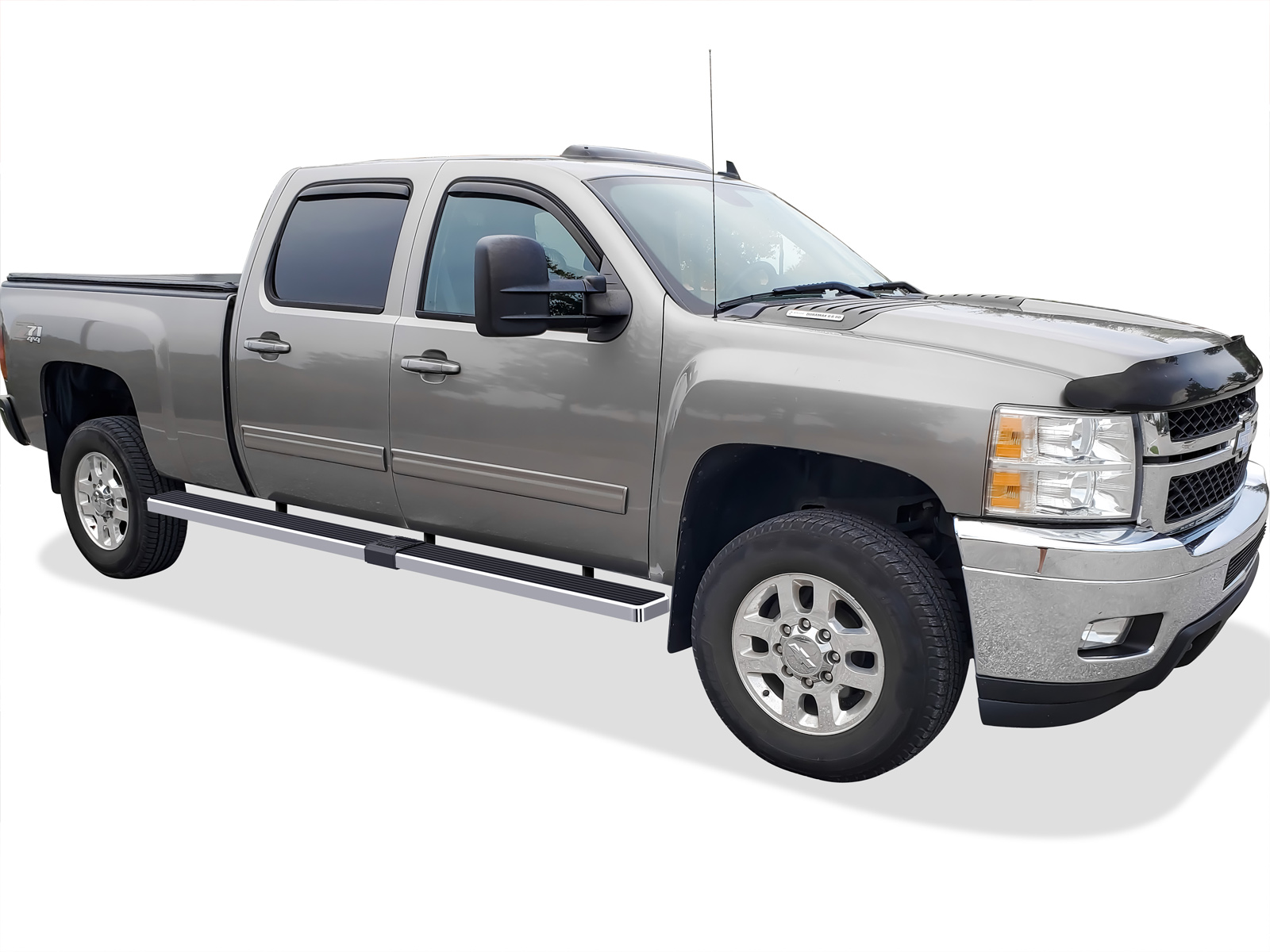 2001-2013 Chevy/GMC Silverado/Sierra 1500/1500HD Crew Cab 6.5 ft Bed 2001-2014 Chevy/GMC Silverado/Sierra 2500/2500HD/3500 Crew Cab 6.5 ft Bed (Excl. C/K "Classic" & S.S. Models) 6.5 ft Bed Both Sides iStep W2W 6 Inch Stainless Steel