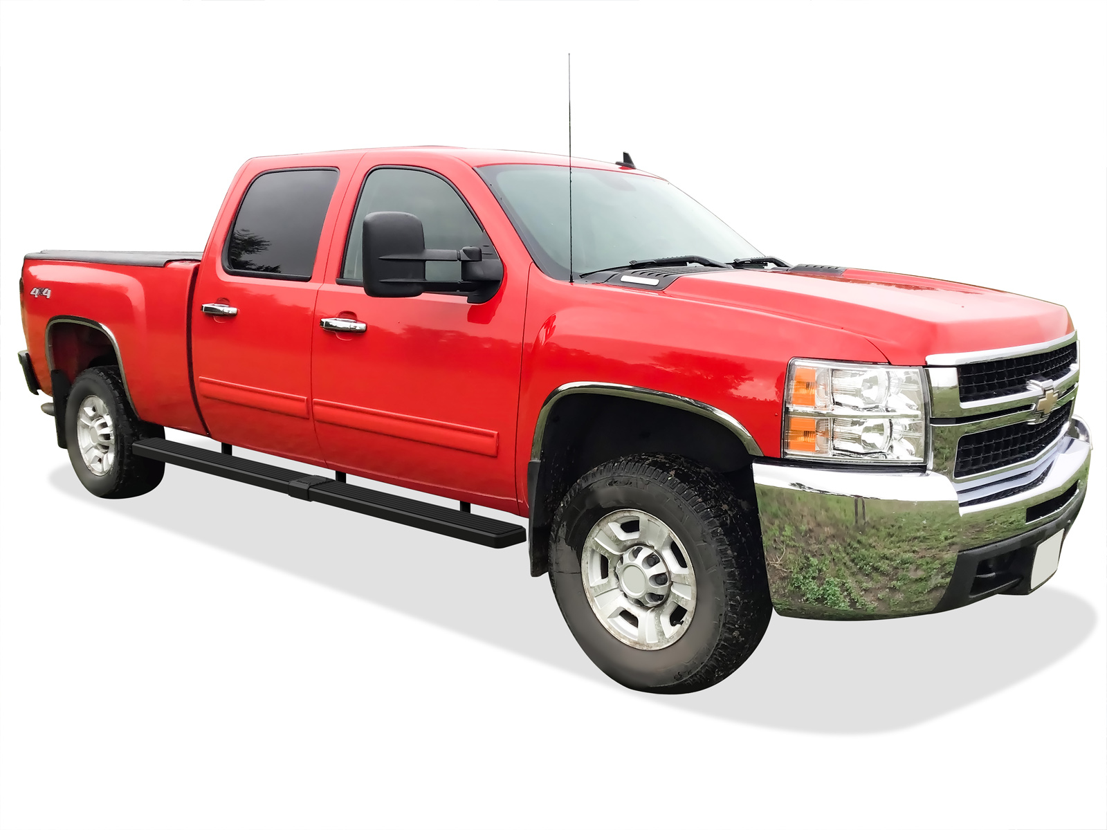 2001-2013 Chevy/GMC Silverado/Sierra 1500/1500HD Crew Cab 6.5 ft Bed 2001-2014 Chevy/GMC Silverado/Sierra 2500/2500HD/3500 Crew Cab 6.5 ft Bed (Excl. C/K "Classic" & S.S. Models) 6.5 ft Bed Both Sides iStep W2W 6 Inch Stainless Steel