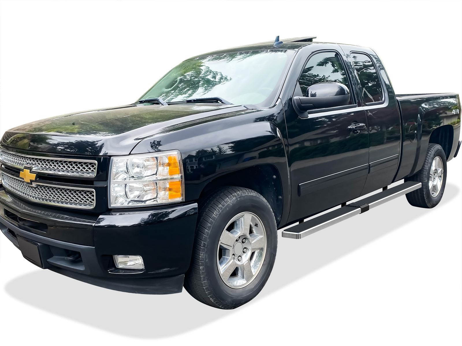 1999-2013 Chevy Silverado/ GMC Sierra 1500/2500 Extended Cab 6.5 ft Bed 2001-2014 Chevy Silverado/ GMC Sierra 2500HD/3500 Extended Cab 6.5 ft Bed (Excl. C/K Classic Body Style & S.S. Models) Both Sides iStep W2W 6 Inch Stainless Steel