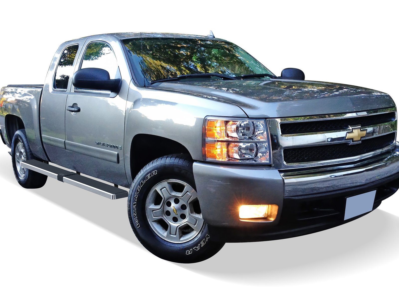 1999-2013 Chevy Silverado/ GMC Sierra 1500/2500 Ext. Cab 5.5 ft Bed 2001-2014 Chevy Silverado/ GMC Sierra 2500HD/3500 Ext. Cab 5.5 ft Bed (Excl C/K Classic & S.S) Both Sides iStep W2W 6 Inch Stainless Steel