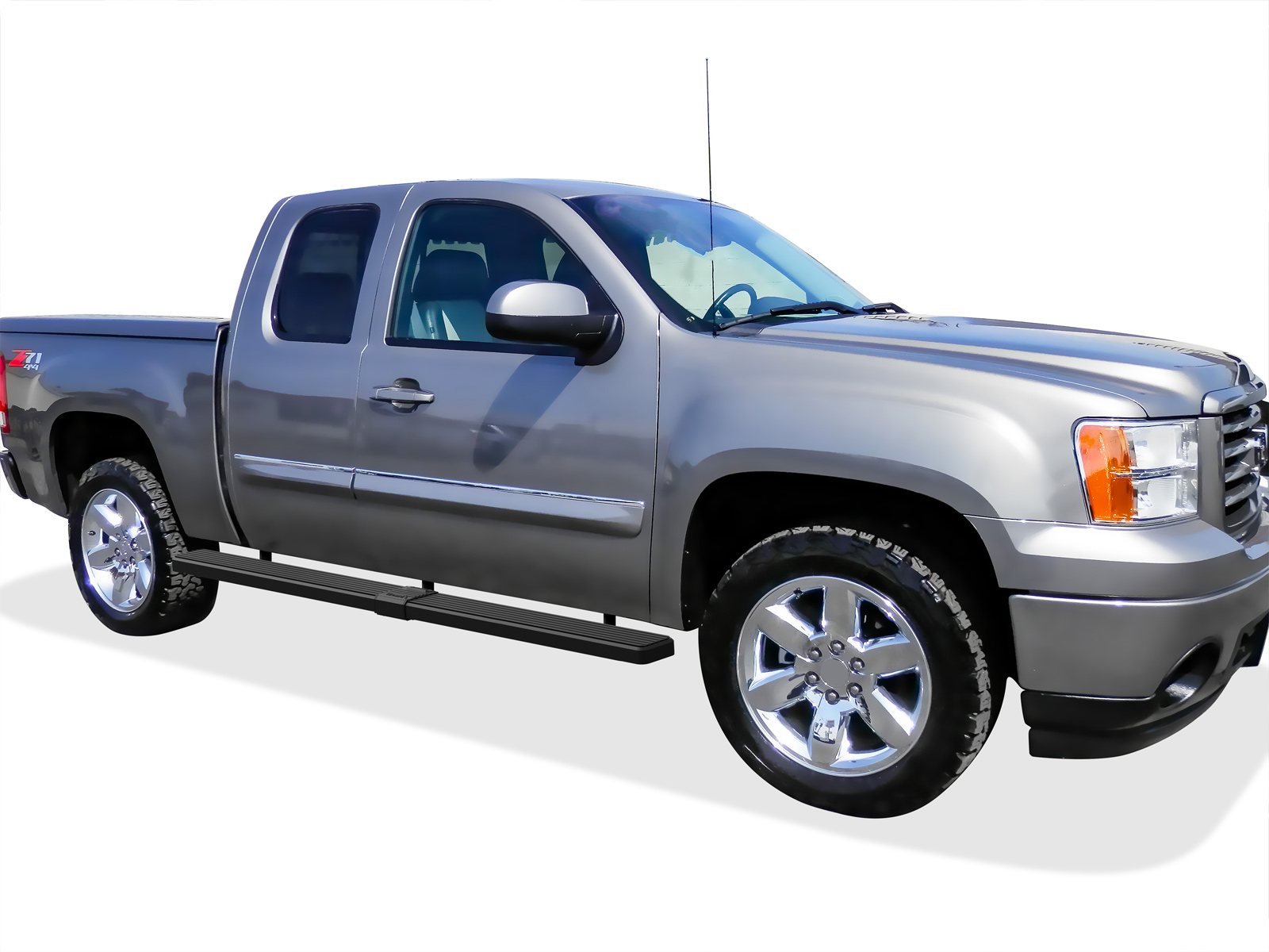 1999-2013 Chevy Silverado/ GMC Sierra 1500/2500 Ext. Cab 5.5 ft Bed 2001-2014 Chevy Silverado/ GMC Sierra 2500HD/3500 Ext. Cab 5.5 ft Bed (Excl C/K Classic & S.S) Both Sides iStep W2W 6 Inch Stainless Steel
