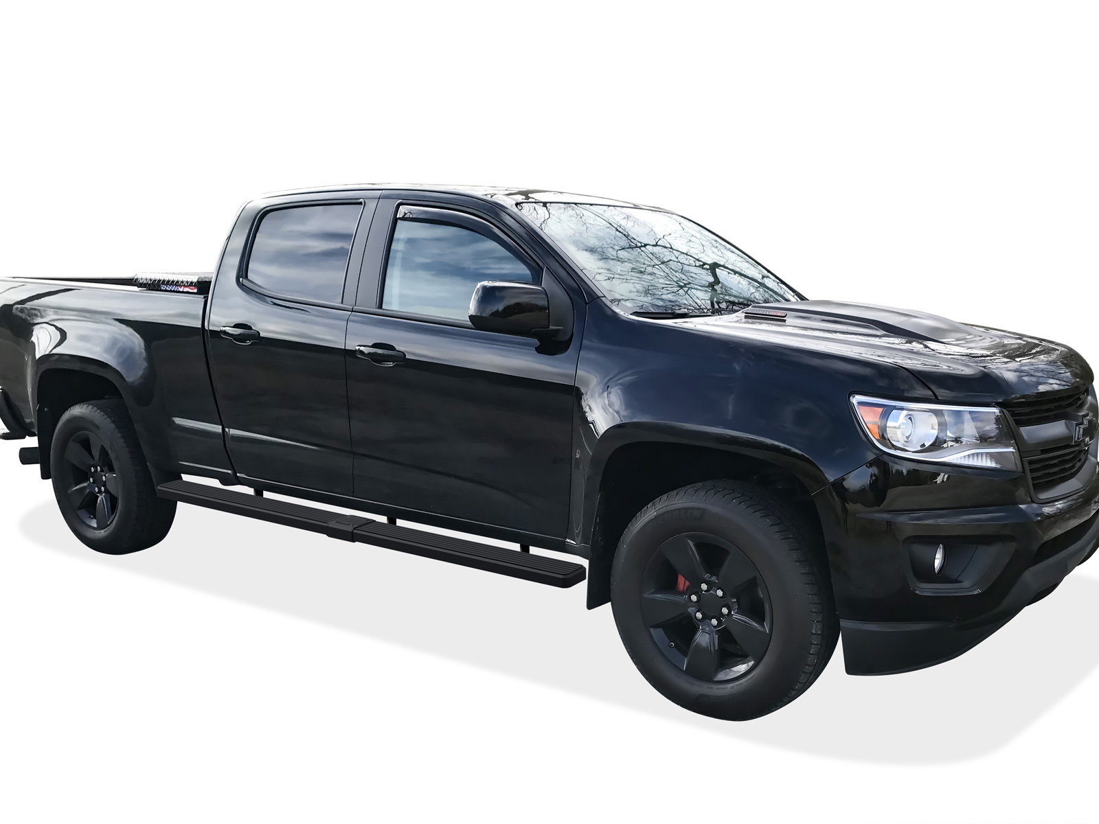 2015-2026 Chevy Colorado Crew Cab 2015-2026 GMC Canyon Crew Cab 6 ft Bed Both Sides iStep W2W 5 Inch Stainless Steel