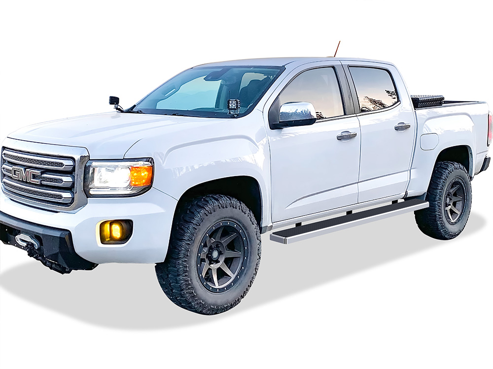 2015-2022 Chevrolet Colorado Extended Cab 2015-2022 GMC Canyon Extended Cab 6 ft Bed Both Sides iStep W2W 5 Inch Stainless Steel