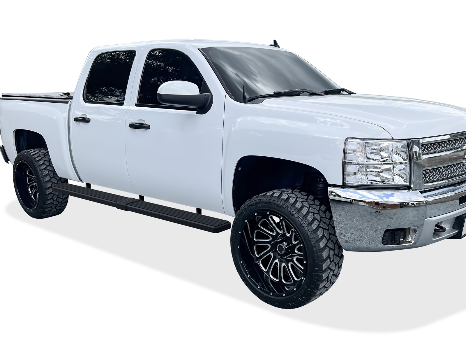 2001-2013 Chevy Silverado 1500 / 2001-2013 GMC Sierra 1500 Crew Cab 2001-2014 Chevy Silverado 2500/2500HD/3500 Crew Cab/ 2001-2014 GMC Sierra 2500/2500HD/3500 Crew Cab (Excl. C/K "Classic" & S.S. Models) (5.6' Bed) Both Sides iStep W2W 5 Inch Stainless St