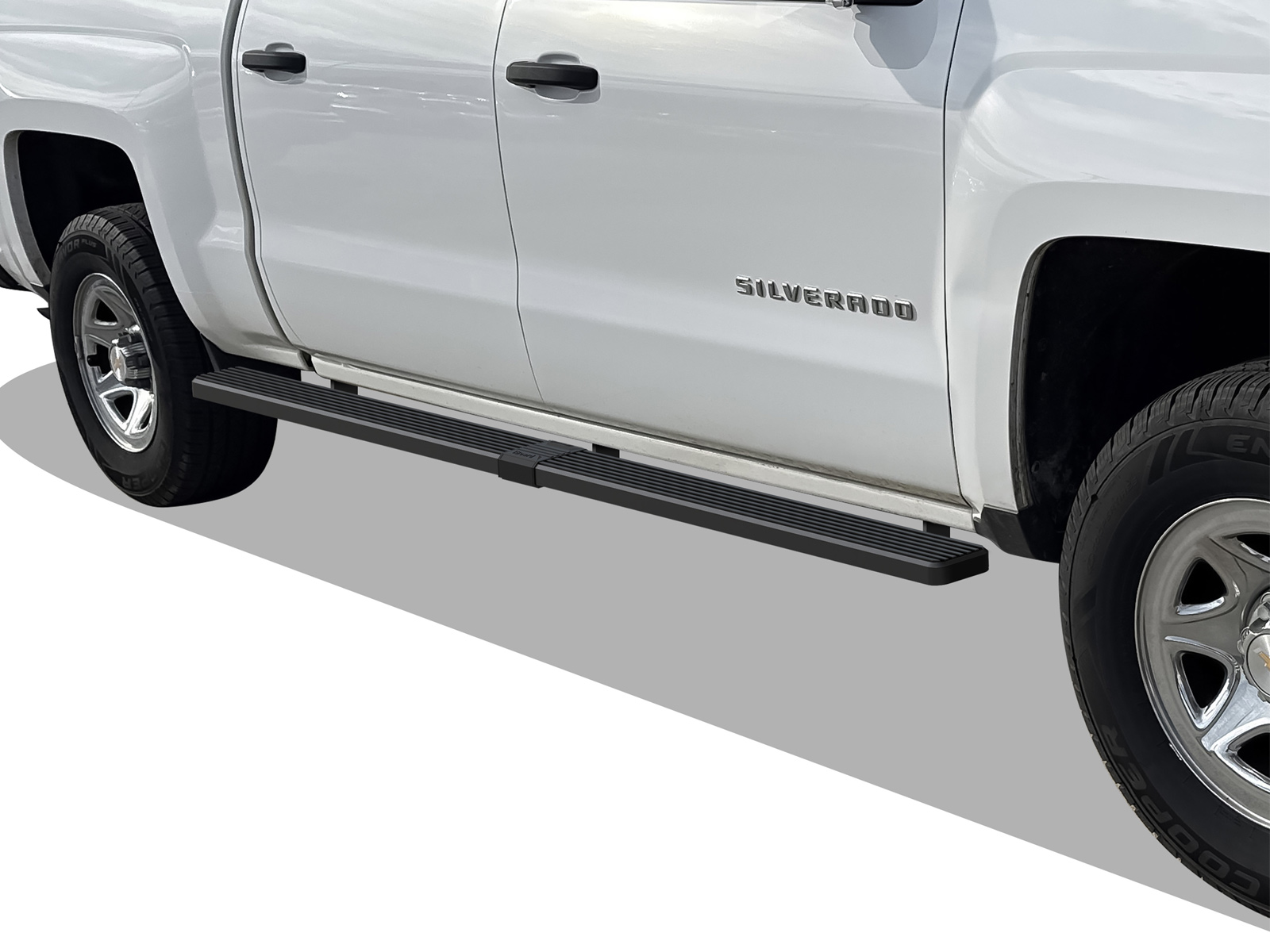 2001-2013 Chevy/GMC Silverado/Sierra 1500/1500HD Crew Cab  2001-2014 Chevy/GMC Silverado/Sierra 2500/2500HD/3500 Crew Cab  (Excl. C/K "Classic" & S.S. Models)|5.6' Bed Both Sides iStep W2W 5 Inch Stainless Steel