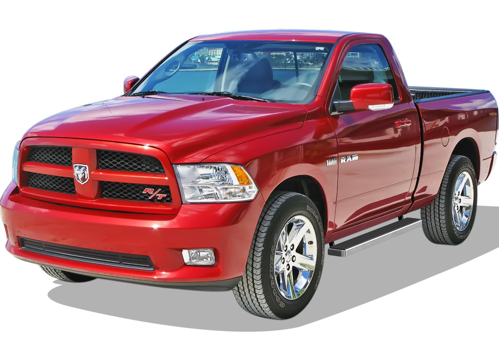 2009-2018 Dodge Ram 1500 Regular Cab(Incl. 2019-2024 RAM 1500 Classic) 2010-2026 Dodge Ram 2500/3500/4500/5500 Regular Cab (Exclude Chassis Cab Diesel Models) Both Sides iStep 5 Inch Stainless Steel