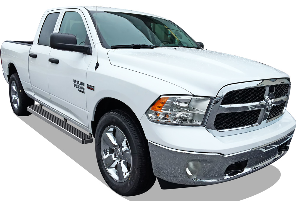2009-2018 Dodge RAM 1500 Quad Cab (Incl. 2019-2024 RAM 1500 Classic) Both Sides iStep 5 Inch Stainless Steel