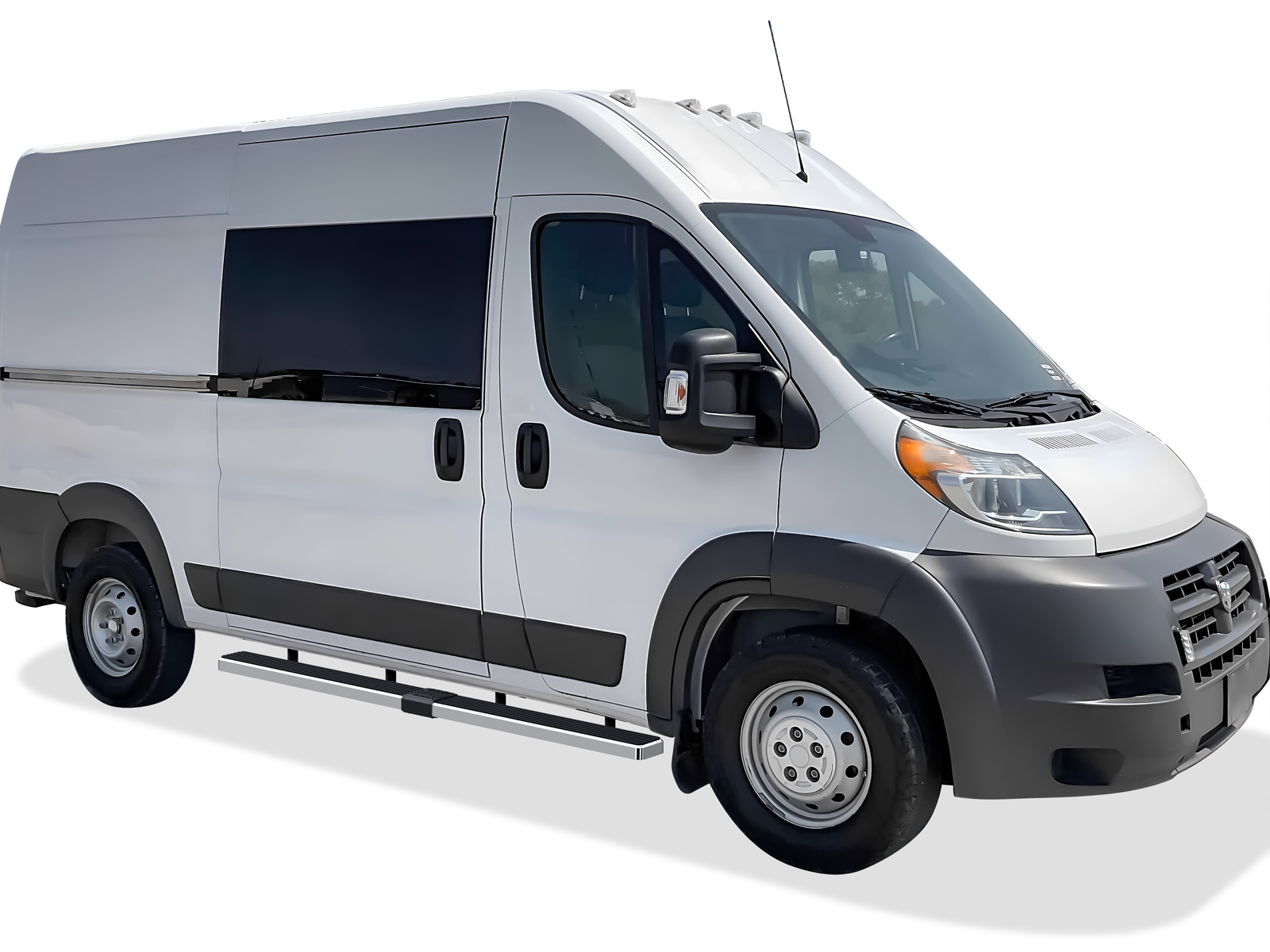 2014-2026 Dodge Promaster Van 136 inch/159 inch Wheel Base (Full Size) For 3-Door Models Only Both Sides iStep 5 Inch Stainless Steel Van Stainless Steel