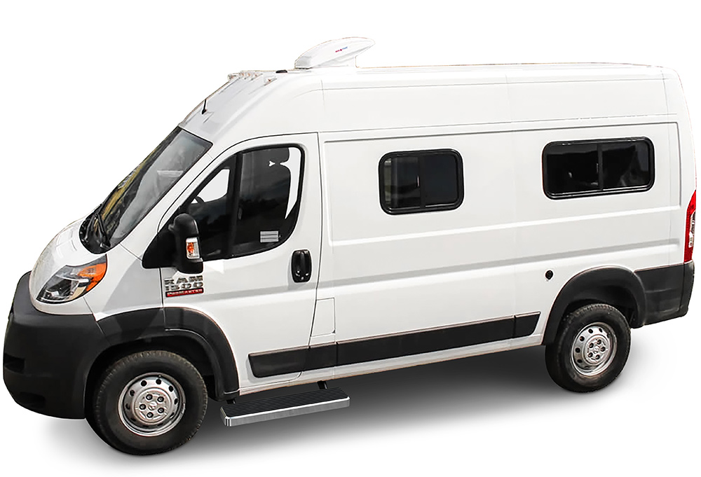 2014-2026 Dodge Promaster Van 118-Inch Wheel Base (Full Size) For 3-Door Models Only Both Sides iStep 5 Inch Stainless Steel Van Stainless Steel