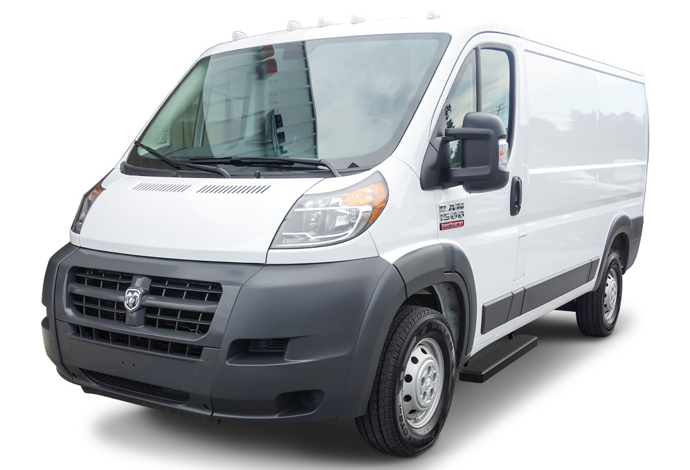 2014-2026 Dodge Promaster Van 118-Inch Wheel Base (Full Size) For 3-Door Models Only Both Sides iStep 5 Inch Stainless Steel Van Stainless Steel