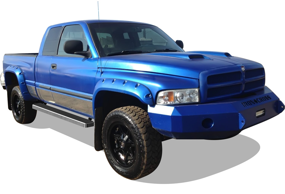 1994-2001 Dodge RAM 1500 Club Cab 1994-2002 Dodge RAM 2500/3500 Club Cab 1998-2001 Dodge RAM 1500 Quad Cab (Excl. 02 Body Style Sold in 2001) 1998-2002 Dodge RAM 2500/3500 Quad Cab Both Sides iStep 5 Inch Stainless Steel