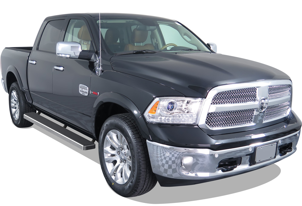 2009-2018 Dodge RAM 1500 Crew Cab (Incl. 2019-2024 RAM 1500 Classic) 2010-2026 Dodge RAM 2500/3500/4500/5500 Crew Cab (Excl. Chassis Cab Diesel Models) Both Sides iStep 6 Inch Stainless Steel