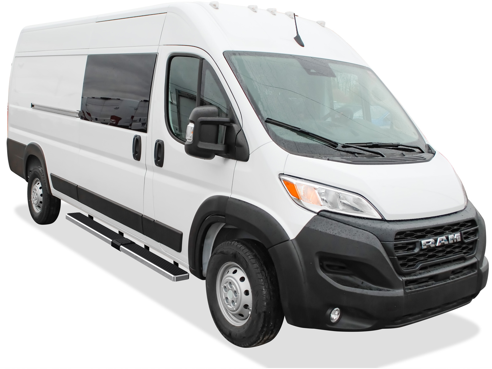 2014-2026 Dodge Promaster Van 136 inch/159 inch Wheel Base (Full Size) For 3-Door Models Only Both Sides iStep 6 Inch Stainless Steel Van Stainless Steel