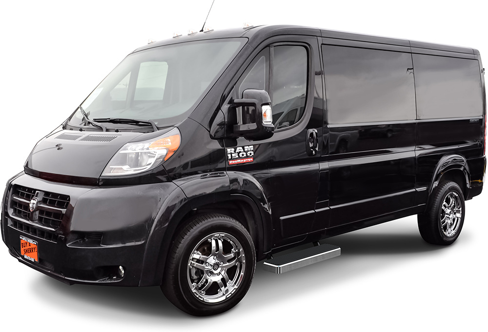 2014-2026 Dodge Promaster Van 118-Inch Wheel Base (Full Size) For 3-Door Models Only Both Sides iStep 6 Inch Stainless Steel Van Stainless Steel
