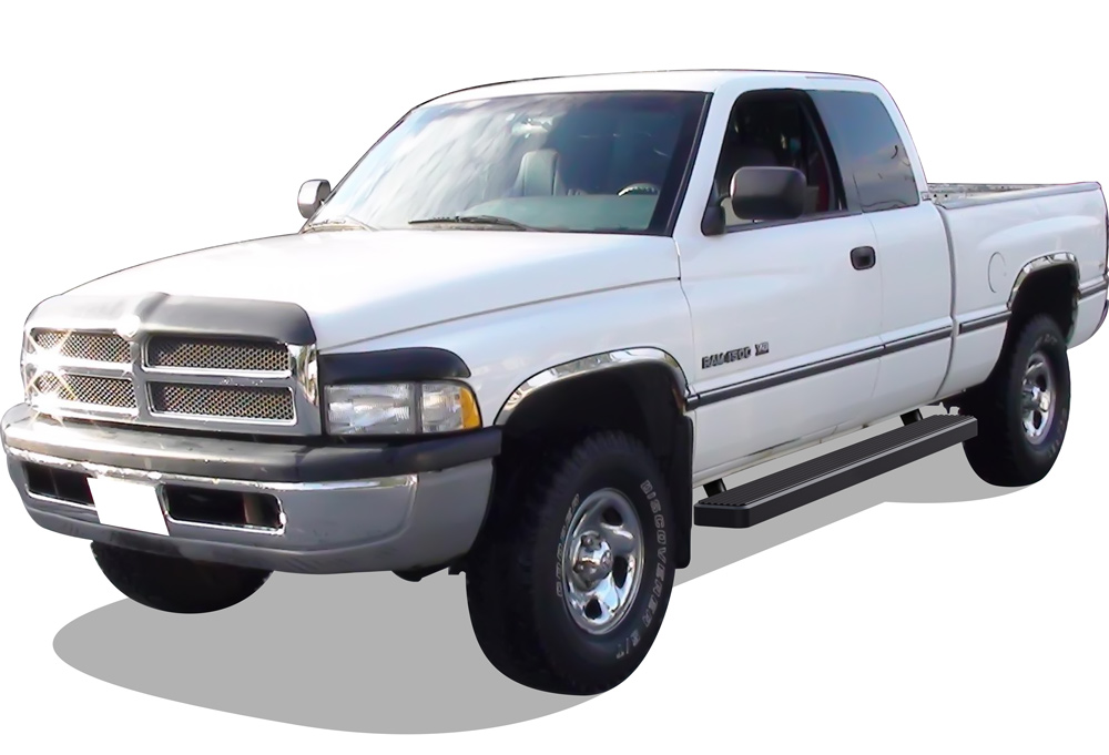 1994-2001 Dodge RAM 1500 Club Cab 1994-2002 Dodge RAM 2500/3500 Club Cab 1998-2001 Dodge RAM 1500 Quad Cab (Excl. 02 Body Style Sold in 2001) 1998-2002 Dodge RAM 2500/3500 Quad Cab Both Sides iStep 6 Inch Stainless Steel