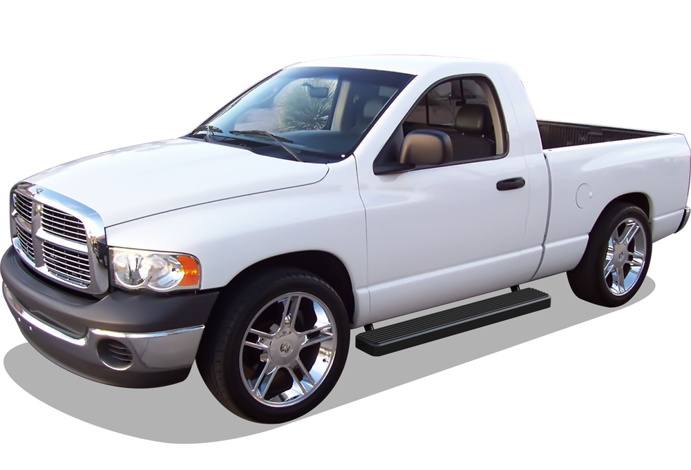 2002-2008 Dodge RAM 1500 Regular Cab 2003-2009 Dodge RAM 2500/3500 Regular Cab (Excl. Daytona; Rumble Bee and SRT-10 Models) Both Sides iStep 6 Inch Stainless Steel