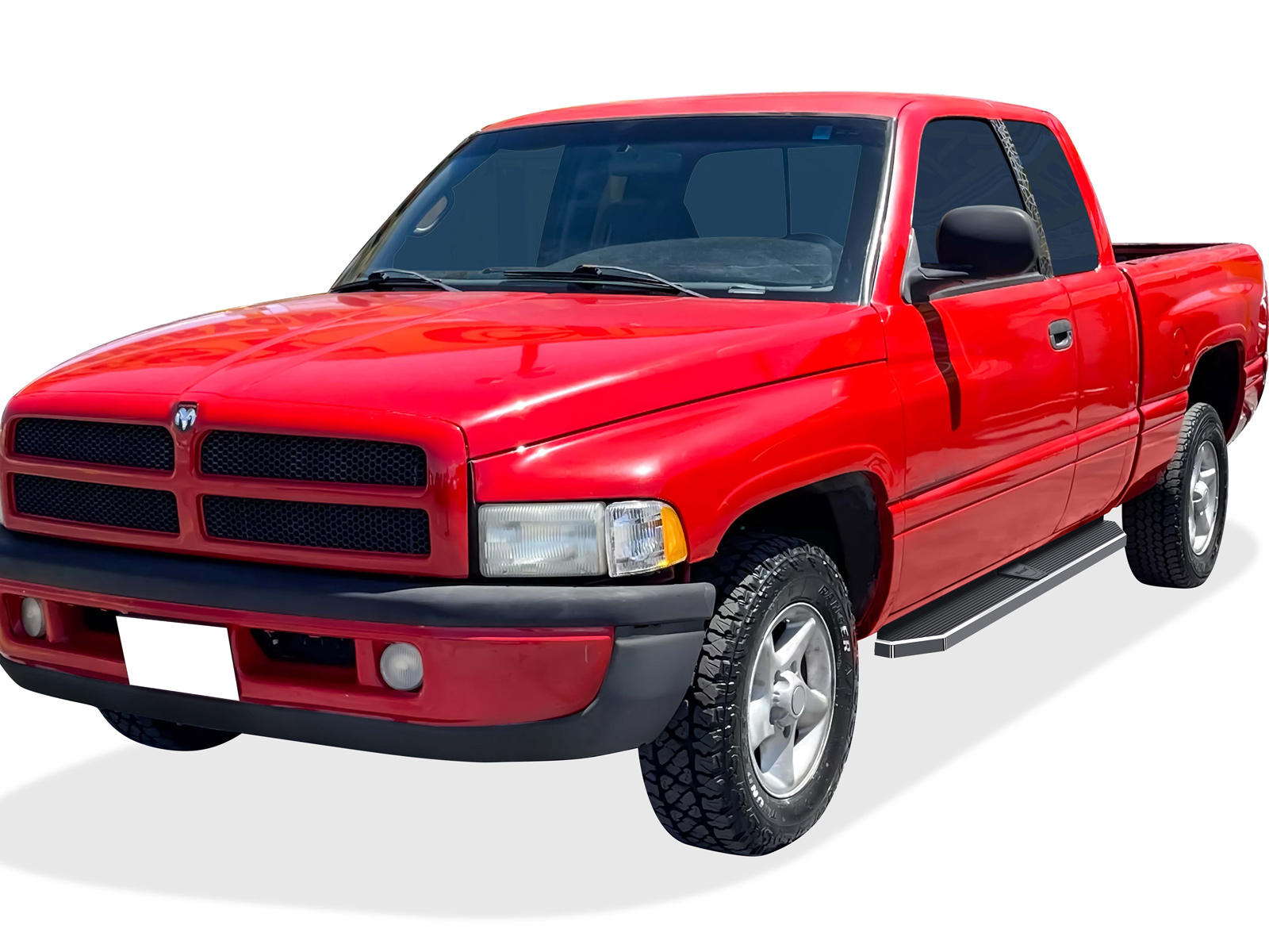 1994-2001 Dodge Ram 1500 Club Cab 1994-2002 Dodge Ram 2500/3500 Club Cab 1998-2001 Dodge Ram 1500 Quad Cab (Excl. 2002 Body Style Sold in 2001) 1998-2002 Dodge Ram 2500/3500 Quad Cab Both Sides Running Board-H Series