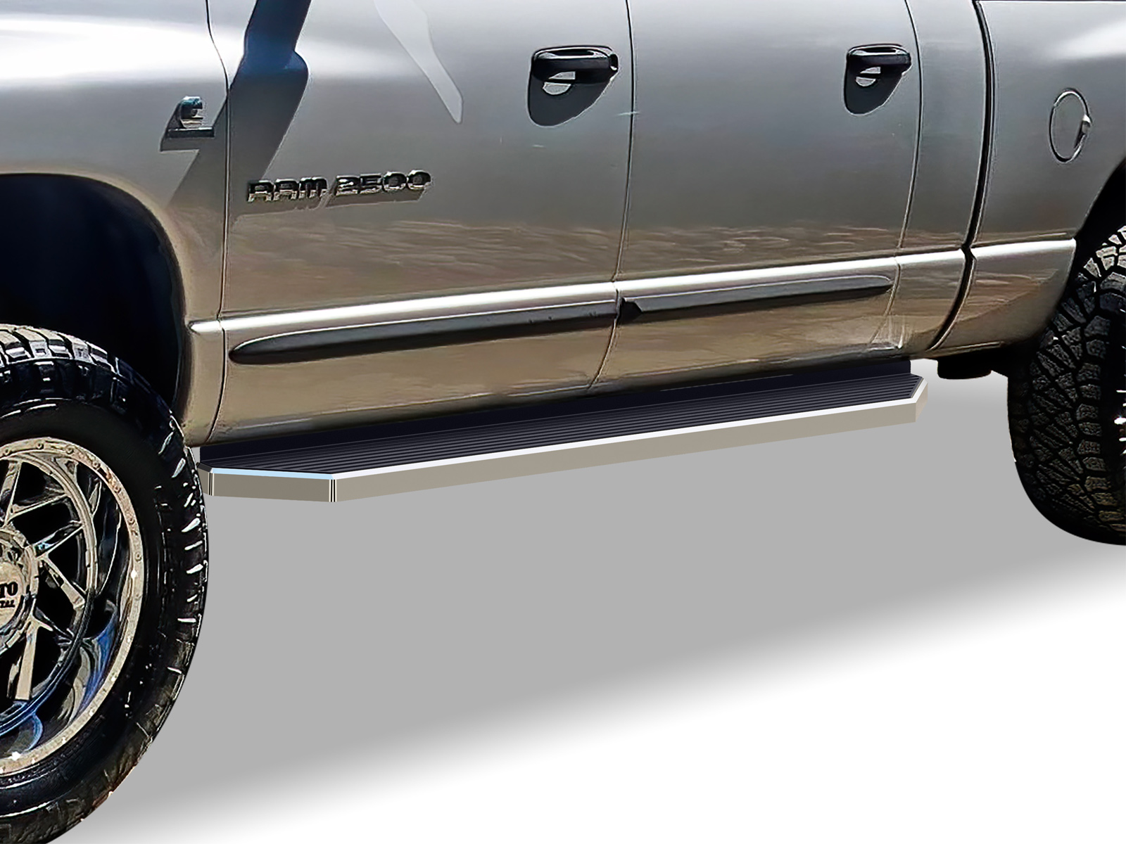 2006-2008 Dodge Ram 1500 Mega Cab 2006-2009 Dodge Ram 2500/3500 Mega Cab Both Sides Running Board-H Series