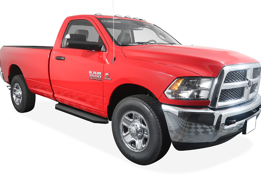 2009-2018 Dodge Ram 1500 Regular Cab (Incl. 2019-2024 Ram 1500 Classic) 2010-2026 Dodge Ram 2500/3500/4500/5500 Regular Cab (Exclude Chassis Cab Diesel Models) Both Sides Running Board-H Series