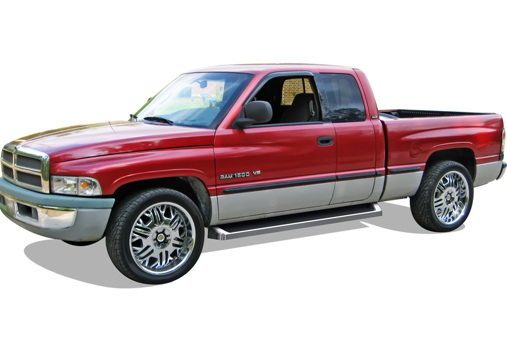 1994-2001 Dodge RAM 1500 Club Cab 1994-2002 Dodge RAM 2500/3500 Club Cab 1998-2001 Dodge RAM 1500 Quad Cab (Excl. 2002 Body Style Sold in 2001) 1998-2002 Dodge RAM 2500/3500 Quad Cab Both Sides iRunning Board