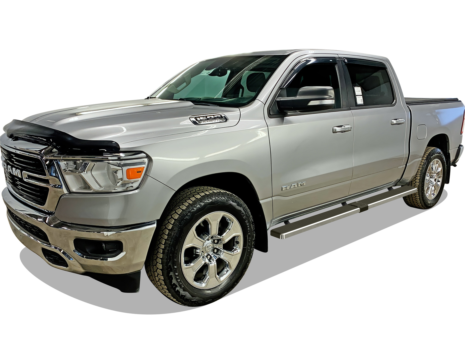 2019-2026 Ram 1500 Crew Cab (Excl. 2019-2024 RAM 1500 Classic) For 5.5 ft Bed Both Sides iStep W2W 6 Inch Stainless Steel