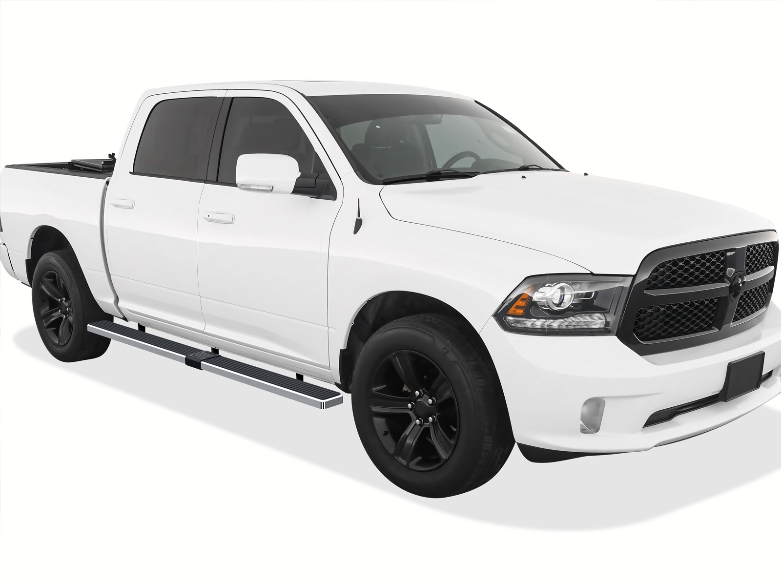 2009-2018 Dodge Ram 1500 Crew Cab 5.5 ft Bed (Incl. 2019-2024 RAM 1500 Classic) 2010-2026 Dodge RAM 2500/3500/4500/5500 Crew Cab 5.5 ft Bed  (Excl. Chassis Cab Diesel Models) Both Sides iStep W2W 6 Inch Stainless Steel