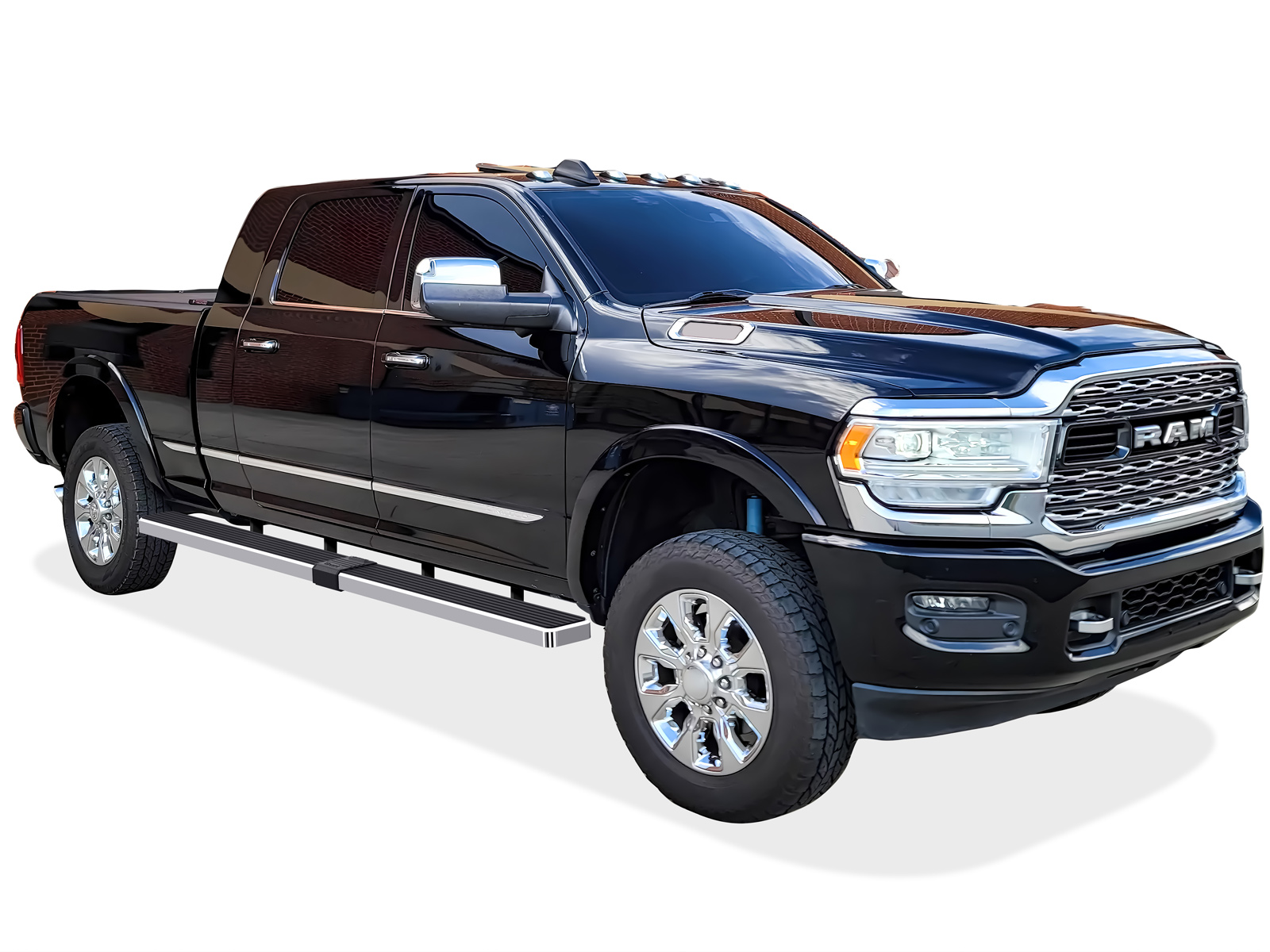2010-2026 Dodge Ram 2500/3500 Mega Cab 6.5 ft Bed Both Sides iStep W2W 6 Inch Stainless Steel