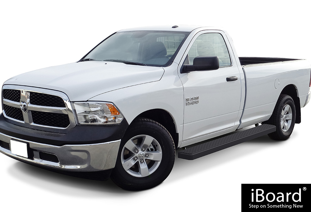 2009-2018 Dodge Ram 1500 Regular Cab(Incl. 2019-2024 RAM 1500 Classic) 2010-2026 Dodge Ram 2500/3500/4500/5500 Regular Cab (Exclude Chassis Cab Diesel Models) For 6.5 ft Bed Both Sides iStep W2W 5 Inch Stainless Steel