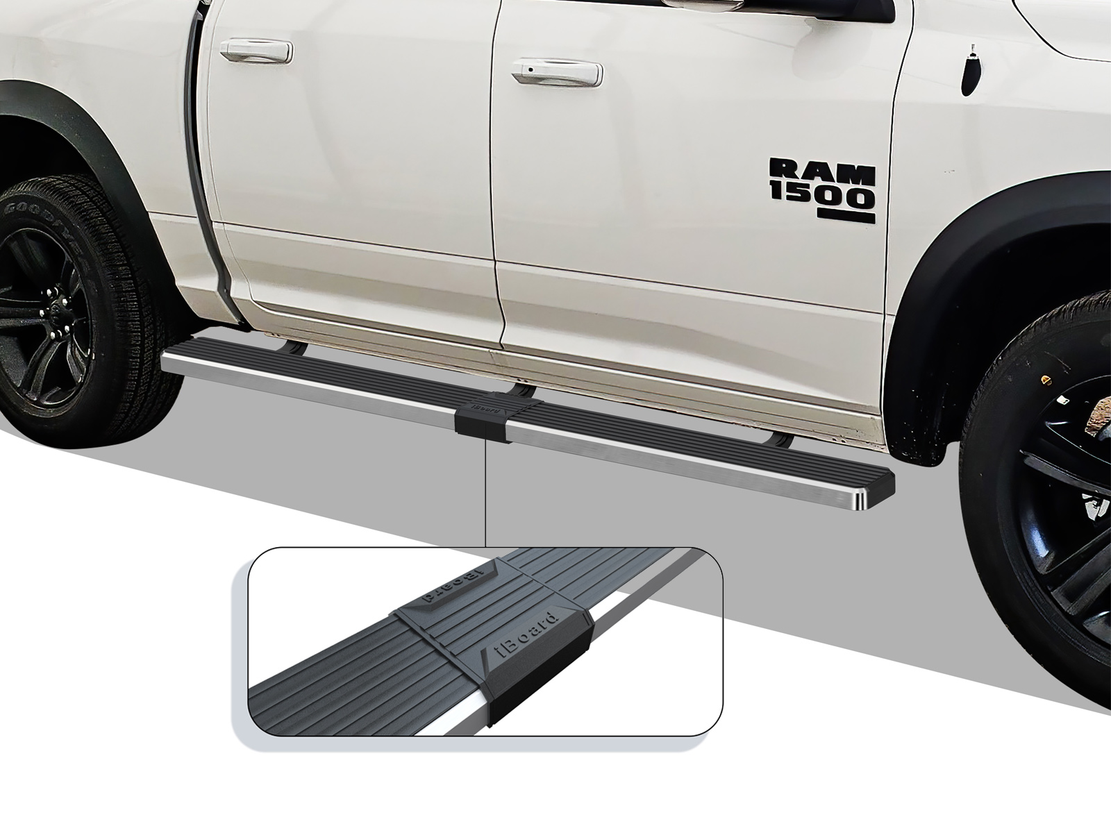 2019-2025 Ram 1500 Crew Cab (Excl. 19-24 Ram 1500 Clasic)|5.5ft Bed Both Sides iStep W2W 5 Inch