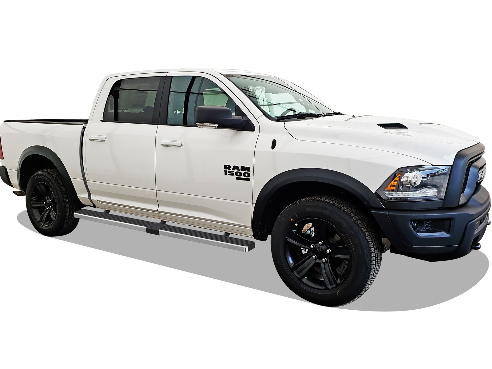 2019-2026 Ram 1500 Crew Cab (Excl. 2019-2024 RAM 1500 Classic) For 5.5 ft Bed Both Sides iStep W2W 5 Inch Stainless Steel
