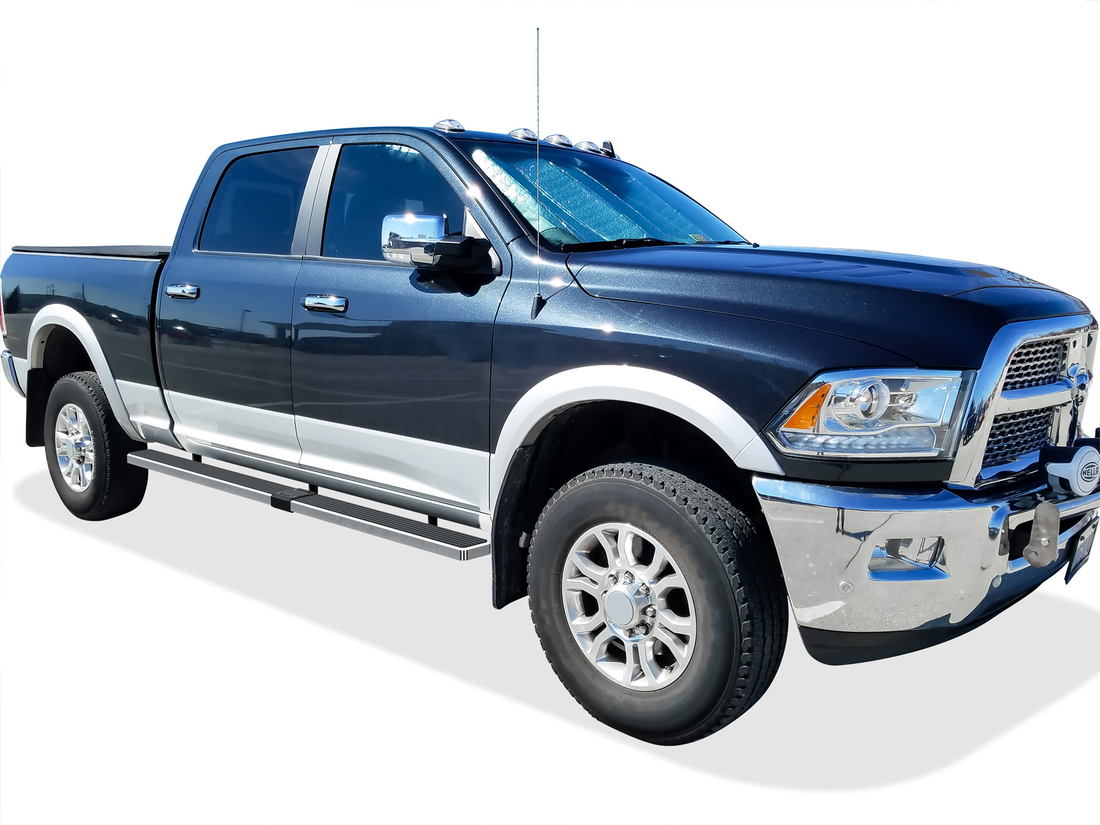 2009-2018 Dodge Ram 1500 Crew Cab 6.5 ft Bed (Incl. 2019-2024 RAM 1500 Classic) 2010-2026 Dodge RAM 2500/3500/4500/5500 Crew Cab 6.5 ft Bed  (Excl. Chassis Cab Diesel Models) Both Sides iStep W2W 5 Inch Stainless Steel