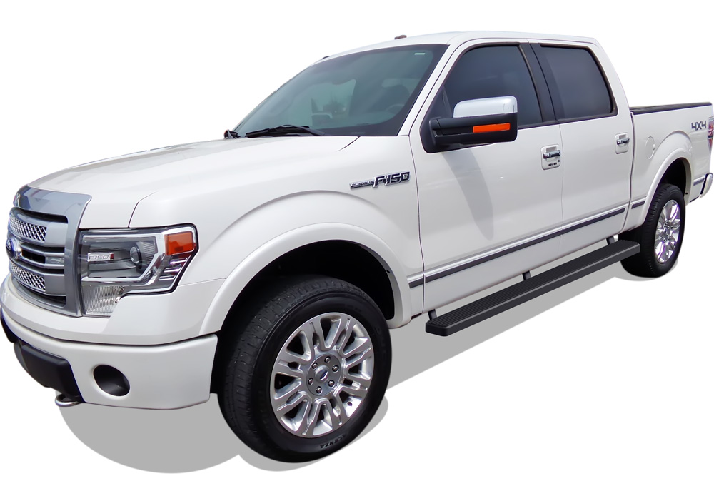 2009-2014 Ford F-150 SuperCrew Cab Both Sides iStep 5 Inch Stainless Steel