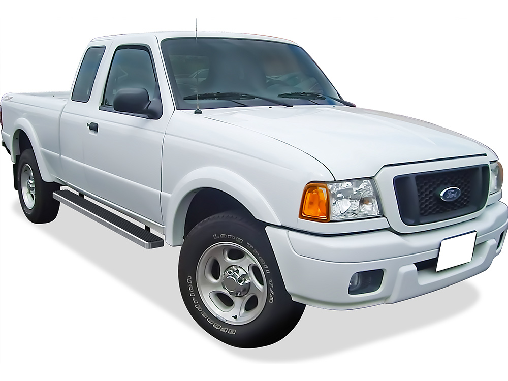 1998-2011 Ford Ranger Super Cab 2-Door (Drilling Required) 1998-2011 Ford Ranger "EDGE" Super Cab 2-Door (Drilling Required) 1998-2011 Mazda B-Series Super Cab 2-Door Both Sides iStep 5 Inch Stainless Steel