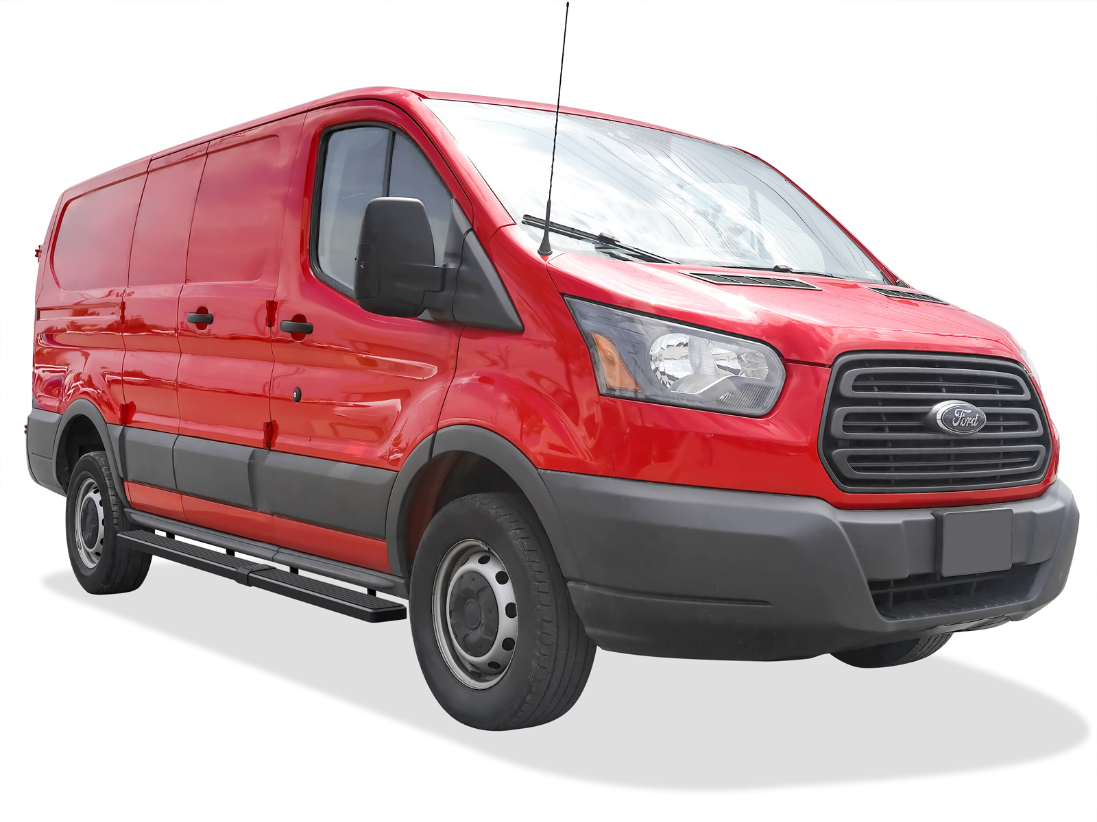 2015-2026 Ford Transit Van (Full Size) Exclude 2022-2026 E-Transit For 3-Door Models Only Both Sides iStep 5 Inch Stainless Steel Van Stainless Steel