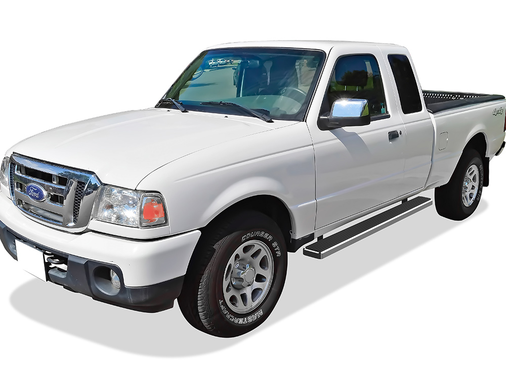 1999-2011 Ford Ranger Super Cab 4-Door 1999-2011 Ford Ranger "EDGE" Super Cab 4-Door 1999-2011 Mazda B-Series Super Cab 4-Door Both Sides iStep 5 Inch Stainless Steel