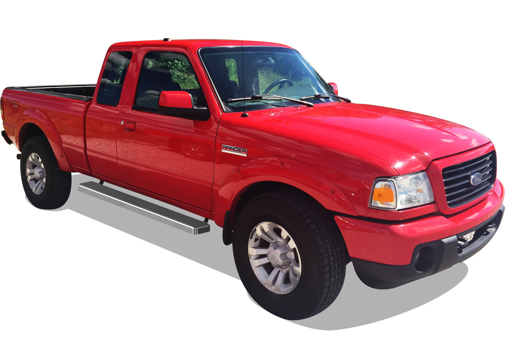 1999-2011 Ford Ranger Super Cab 4-Door 1999-2011 Ford Ranger "EDGE" Super Cab 4-Door 1999-2011 Mazda B-Series Super Cab 4-Door Both Sides iStep 5 Inch Stainless Steel