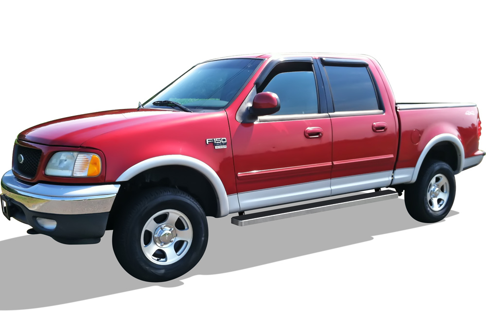 2001-2003 Ford F-150 SuperCrew Cab 4-Door(Incl. 04 Heritage Model) Both Sides iStep 5 Inch Stainless Steel