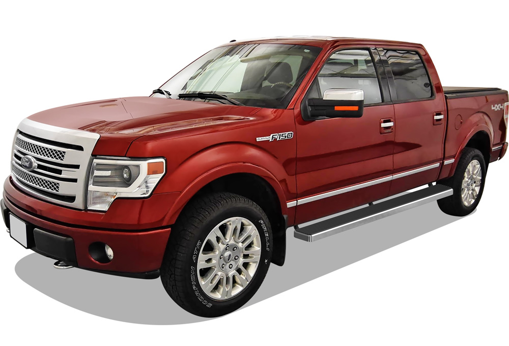 2009-2014 Ford F-150 SuperCrew Cab Both Sides iStep 6 Inch Stainless Steel
