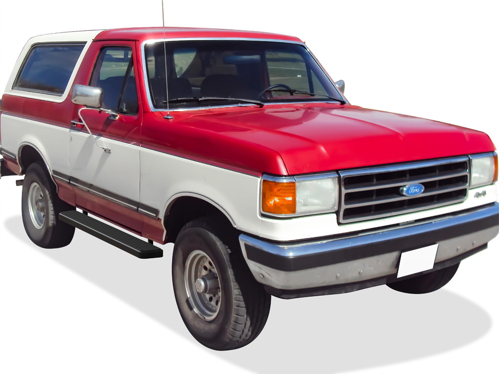 1980-1996 Ford F-150 Regular Cab (Incl. 97 Only HD Model) 1980-1996 Ford Bronco Full Size (Will not fit Lightning or w/ Snow plow prep package Models) Both Sides iStep 6 Inch Stainless Steel
