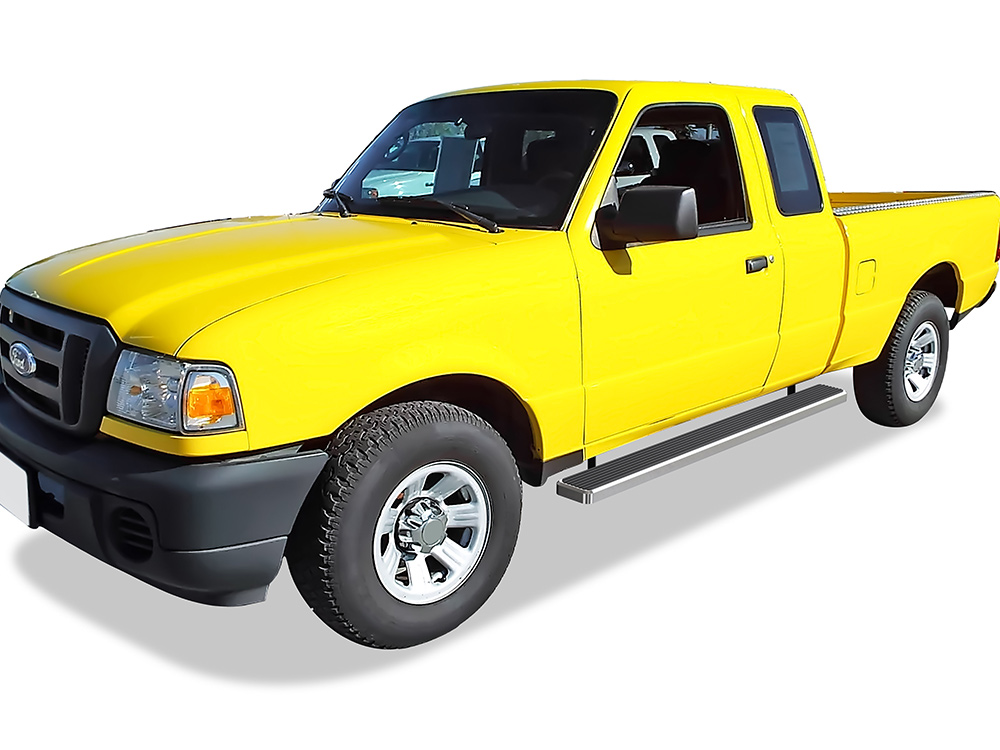 1998-2011 Ford Ranger Super Cab 2-Door (Drilling Required) 1998-2011 Ford Ranger "EDGE" Super Cab 2-Door (Drilling Required) 1998-2011 Mazda B-Series Super Cab 2-Door Both Sides iStep 6 Inch Stainless Steel
