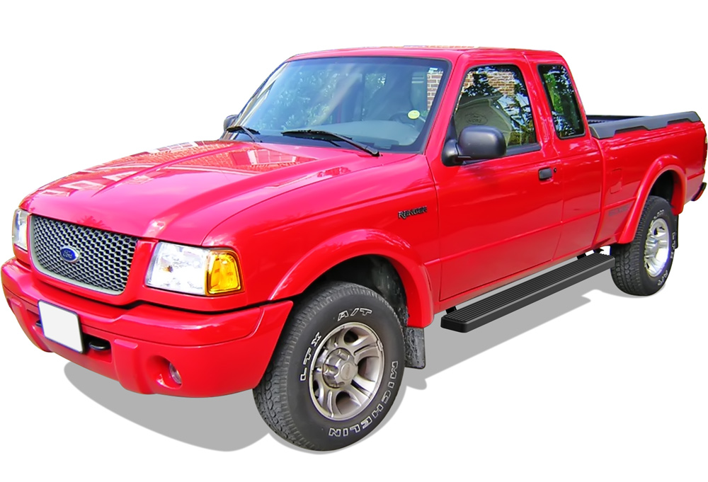 1998-2011 Ford Ranger Super Cab 2-Door (Drilling Required) 1998-2011 Ford Ranger "EDGE" Super Cab 2-Door (Drilling Required) 1998-2011 Mazda B-Series Super Cab 2-Door Both Sides iStep 6 Inch Stainless Steel